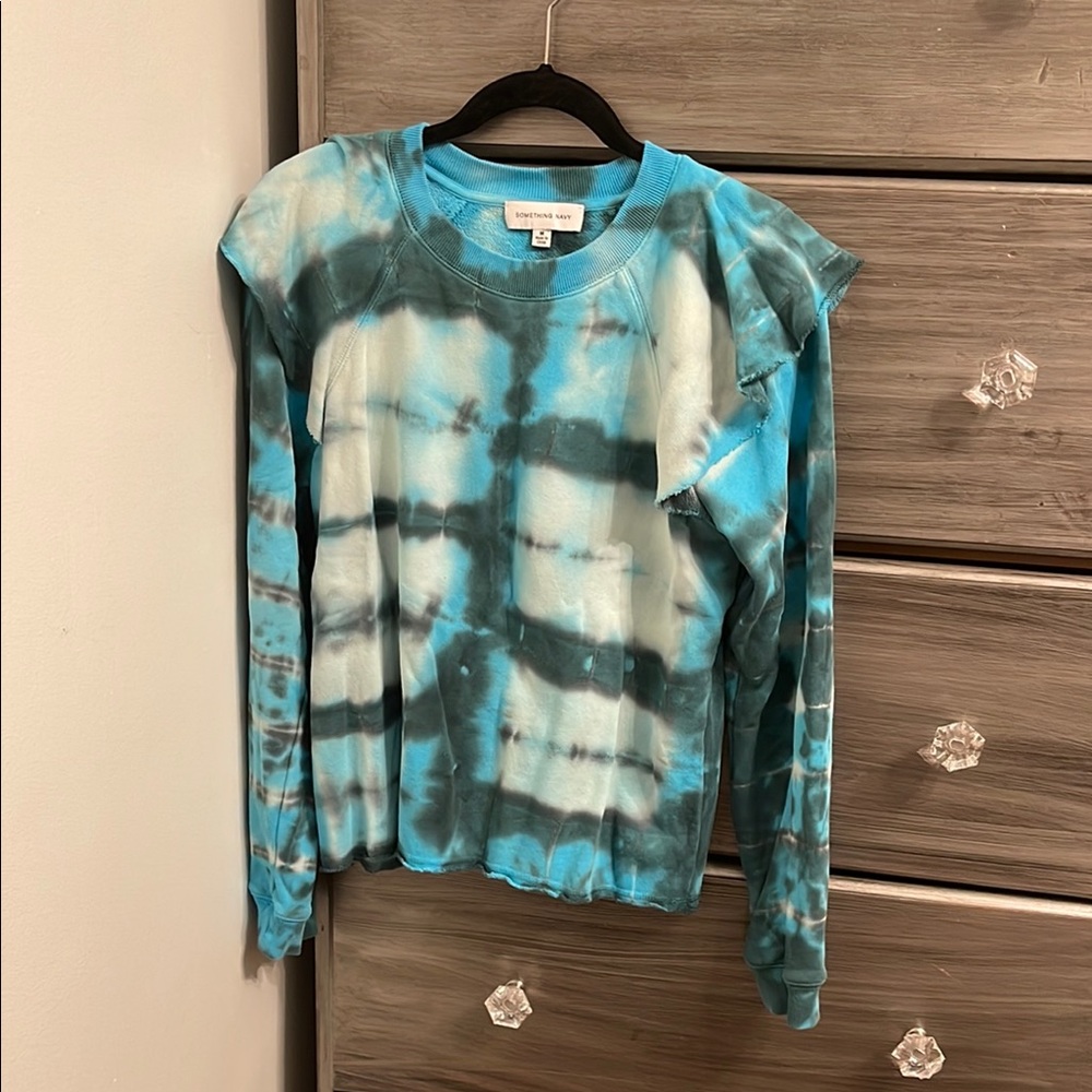 Something Navy Blue Tie-Dye Sweatshirt